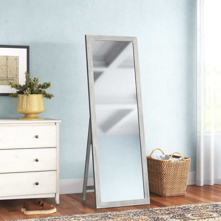 Eldorado Modern & Contemporary Full Length Mirror Three Posts™ Finish: White