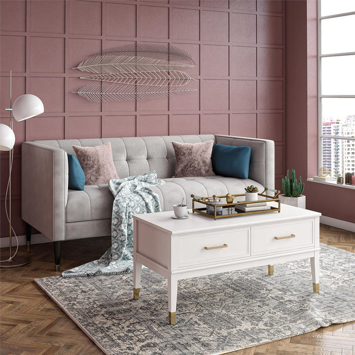 Westerleigh Storage Lift-Top Coffee Table CosmoLiving by Cosmopolitan Color: White