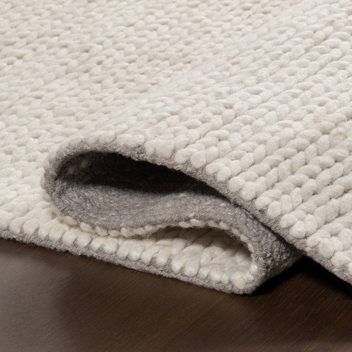 Dunanney Hand Braided Ivory Area Rug Dakota Fields Rug Size: Square 10'