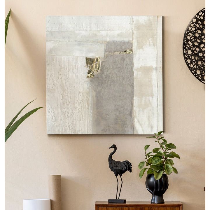 'Neutral Gold II' - Wrapped Canvas Print Mercer41 Size: 32" H x 32" W x 1" D
