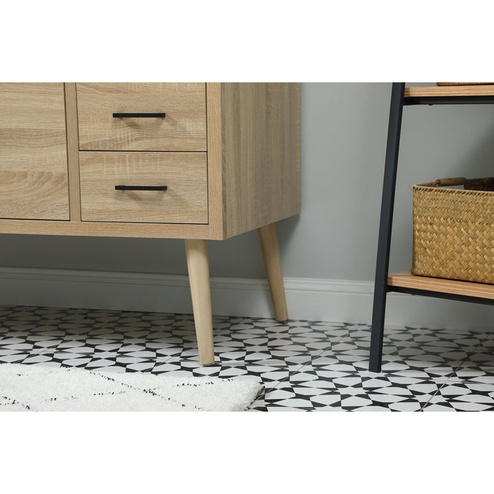 Burkley 48'' Single Bathroom Vanity Set Mercury Row® Base Finish: Mango Wood