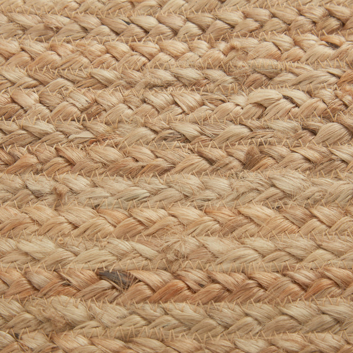 Charbonneau Braided Jute Natural Tan Area Rug Bay Isle Home™ Rug Size: Oval 5' x 8'