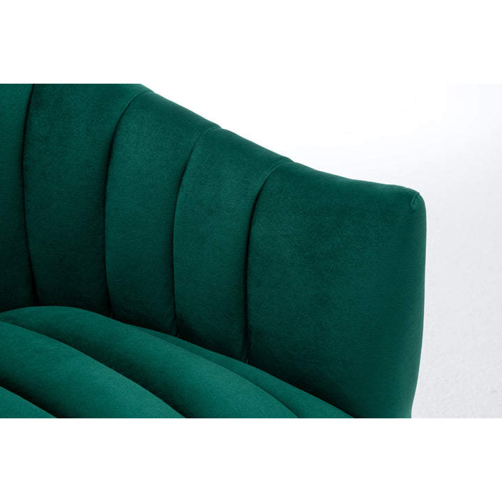 Murrow 28" W Tufted Velvet Armchair Willa Arlo™ Interiors Fabric: Green Velvet