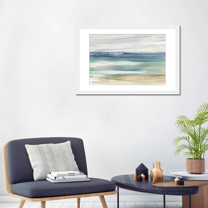 Ocean Breeze by Carol Robinson Painting Print The Twillery Co.® Size: 24'' H x 32'' W x 1'' D Format: White Framed Paper, Mat Included: White