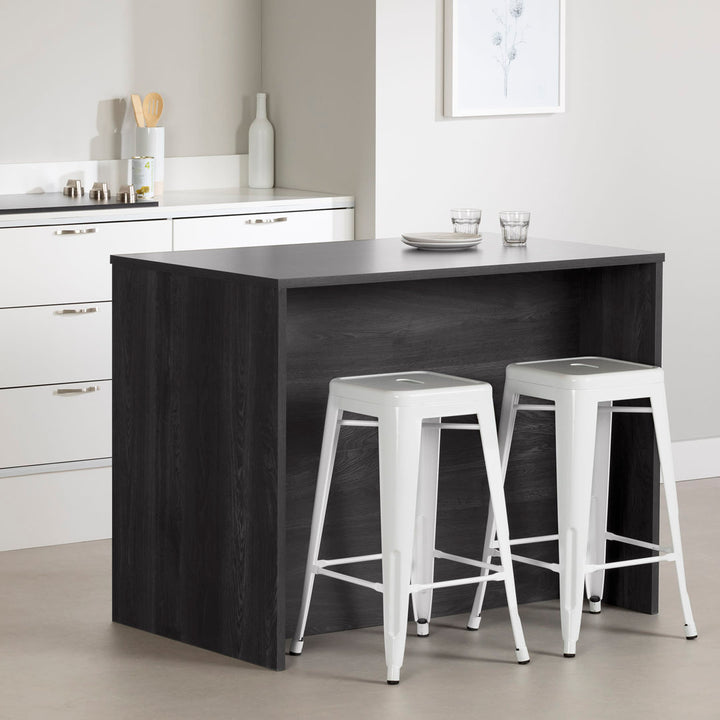 Myro 47.25'' Wide Kitchen Island South Shore Base Finish: Gray Oak