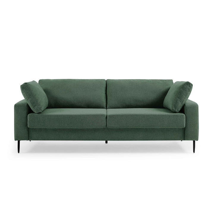 Jeses MINIMORE Modern Style Etta 84.3" Mid-Century Modern Design Sofa Corrigan Studio® Fabric: Light Green Linen Blend