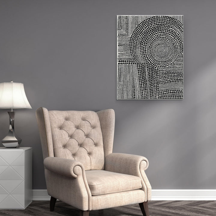 Clustered Dots B' - Unframed Painting Print on Canvas Dakota Fields Size: 28" H x 22" W x 1.5" D