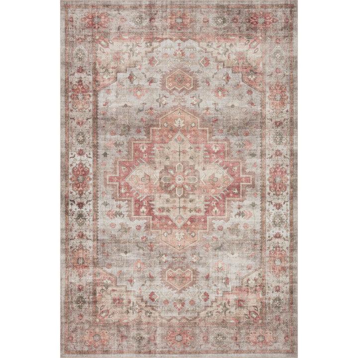 Jujhar Oriental Dove/Spice Area Rug Bungalow Rose Rug Size: Rectangle 2'3" x 3'9"