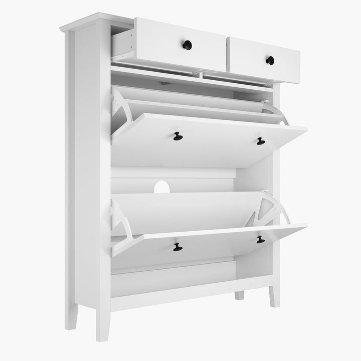 16 Pair Shoe Storage Cabinet Red Barrel Studio®