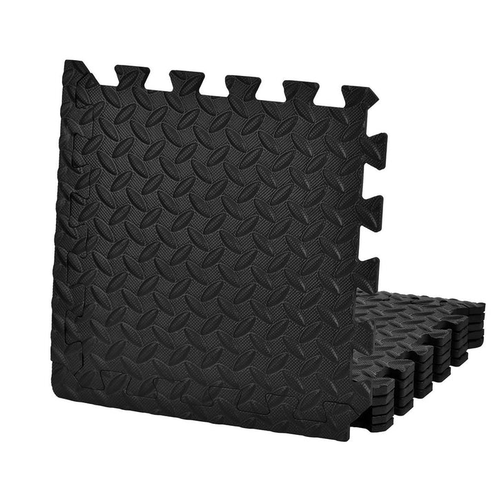 Exercise Mat Eva Foam Interlocking Tiles Protective Flooring For Gym Equipment And Cushion For Workouts 24 X 24X 0.4 Inch (Set of 6) Coofel