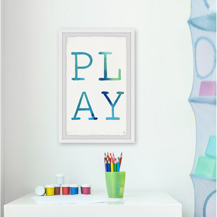 Fabiana 'Play' Framed Print Isabelle & Max™ Size: 30" H x 20" W x 1.5" D