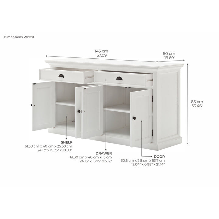 Ballinger 57.09" Wide 2 Drawer Sideboard Beachcrest Home™