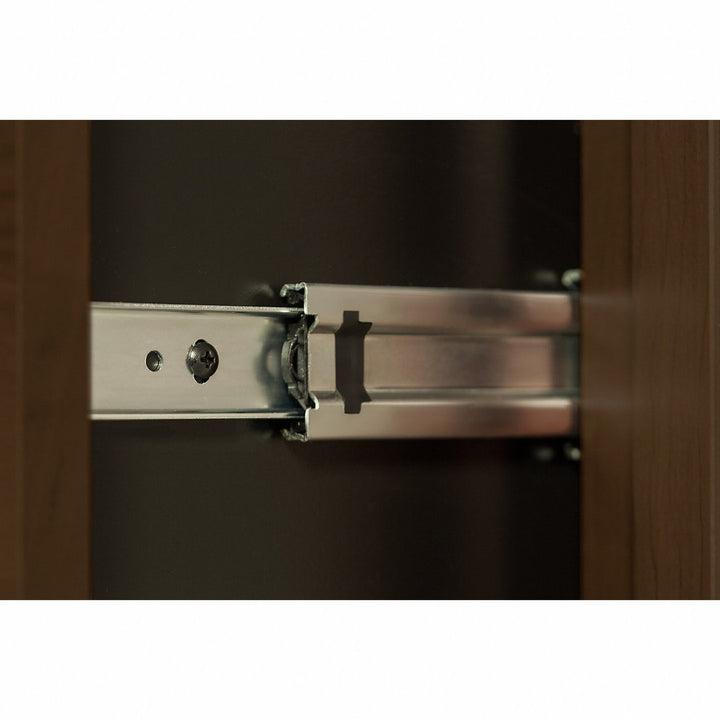 Series C L Shaped Desk with Mobile File Cabinet Bush Business Furniture Color: Mocha Cherry/Mocha Cherry Orientation: Right