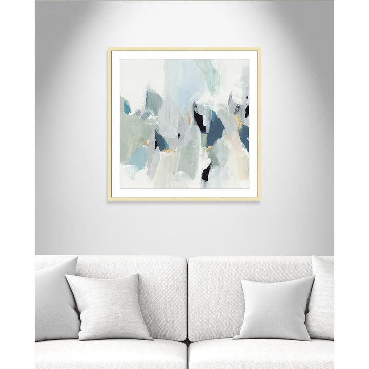 Little Talks II by Isabelle Z - Picture Frame Print on Canvas Casa Fine Arts Size: 32" H x 32" W x 1.25" D Format: Gold Picture Framed Paper