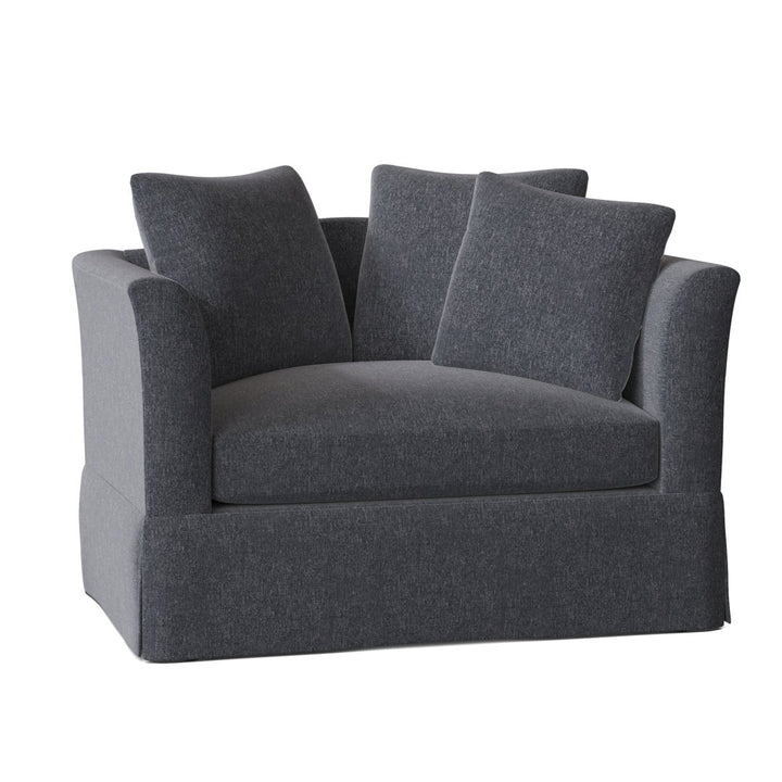 Charlene 50" Wide Armchair Highland Dunes Body Fabric: Crafty Sand, Throw Pillow Fabric: Crafty Mineral