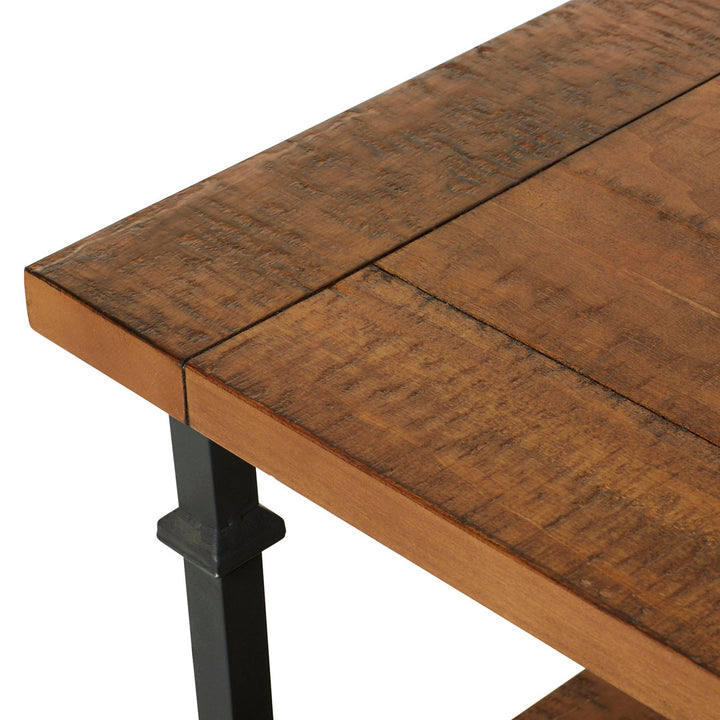 Zona Solid Wood Desk Mercury Row® Color: Rustic Oak