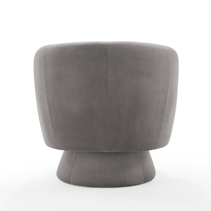 Saboor MINIMORE Modern Style Swivel Accent Chair Orren Ellis Fabric: Light Brown Velvet
