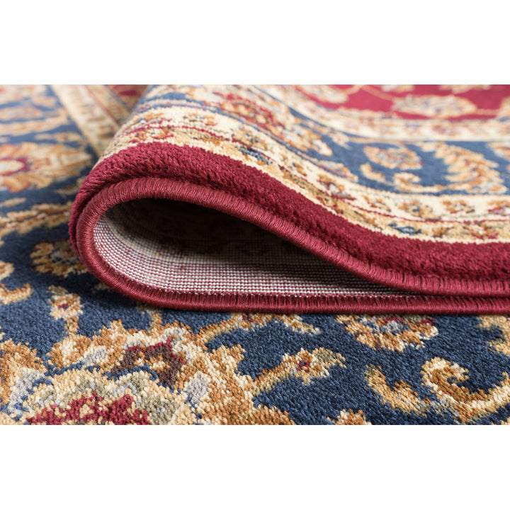 Clarence Oriental Navy Blue/Red Area Rug Astoria Grand Rug Size: Rectangle 10'6" x 14'6"
