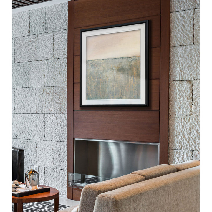 Sunset Marsh - Painting Print Wade Logan® Size: 23" H x 23" W x 1.5" D Format: Black Framed