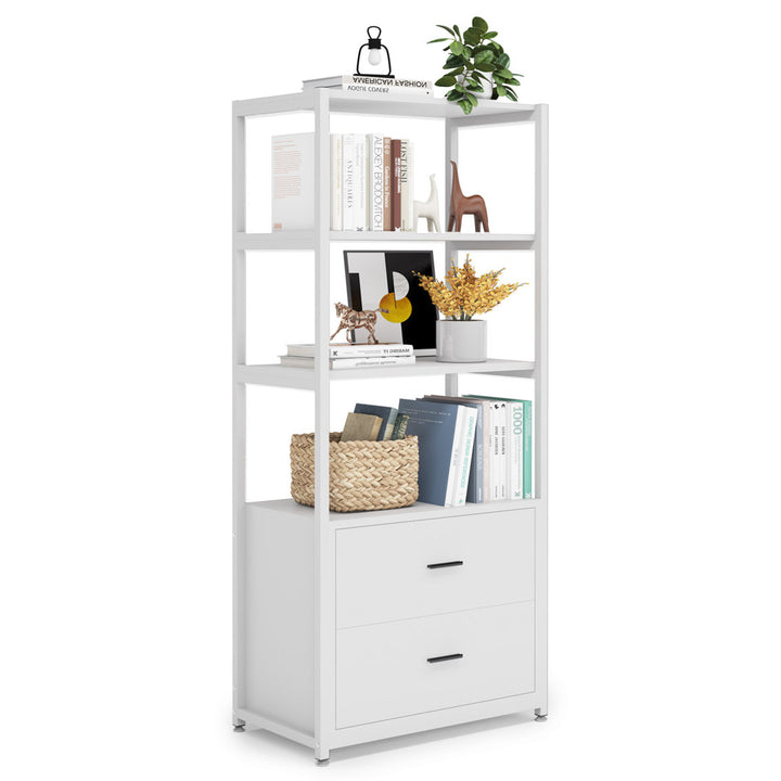 Tashyra 60'' H x 23.6'' W Steel Standard Bookcase Ebern Designs