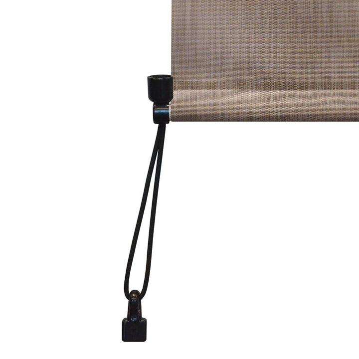 Hillhouse Semi-Sheer Outdoor Roller Shade Symple Stuff Color: Sandstone Blind Size: 84"W x 96"L