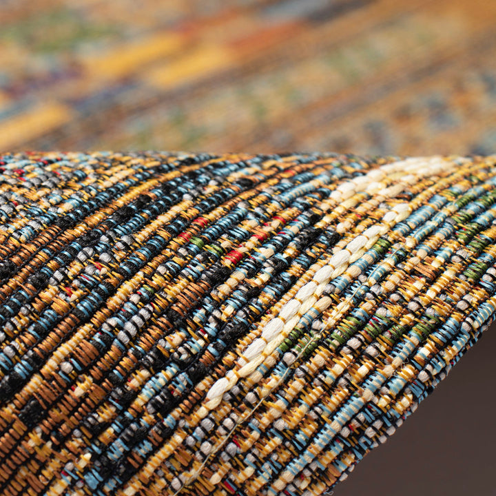 Augustus Southwestern Flatweave Gold Indoor/Outdoor Area Rug Mistana™ Rug Size: Rectangle 7'10" x 9'10"