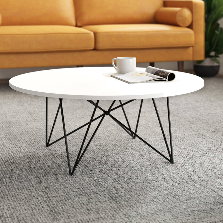 Brydie 4 Legs Coffee Table George Oliver Table Top Color: Light Tan