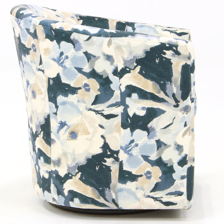Hansell 31" Swivel Barrel Chair Andover Mills™ Fabric OR Leather Type: Rhiannon Polyester Blend