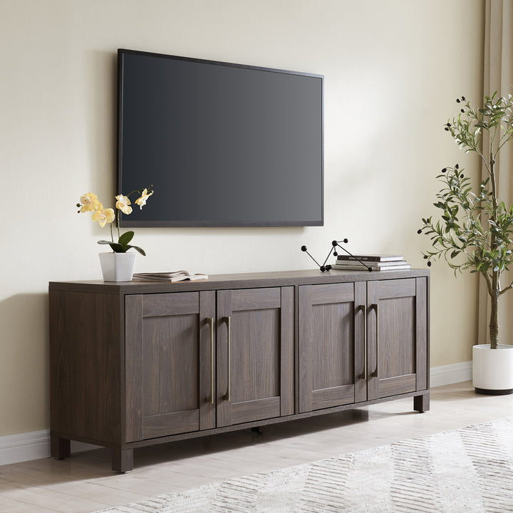 Chabot TV Stand for TVs up to 78" Latitude Run® Color: Alder Brown