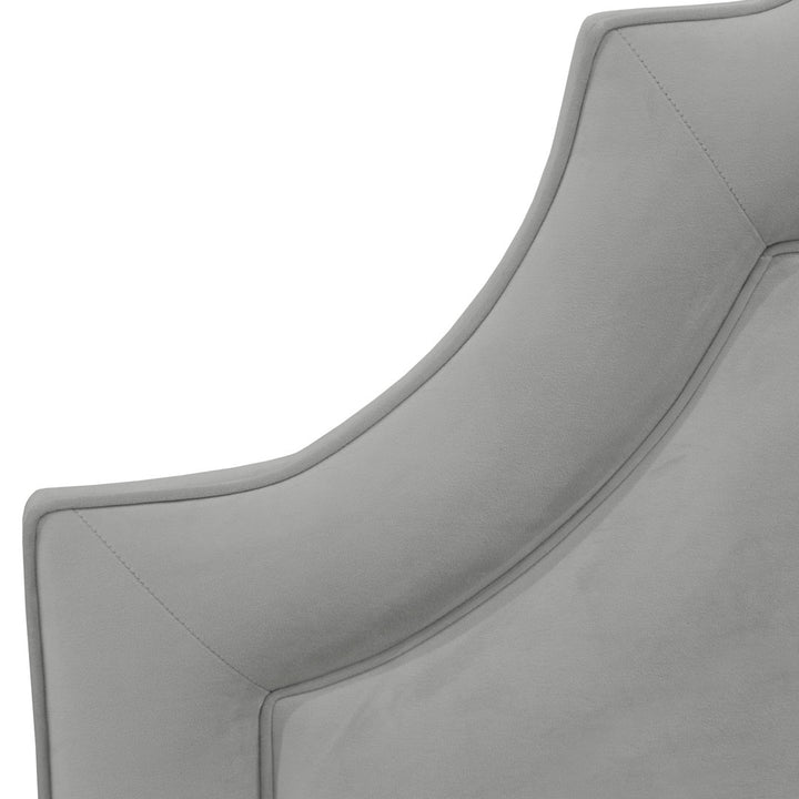 McAfee Velvet Upholstered Panel Headboard Kelly Clarkson Home Size: Queen Upholstery: Classic Steel Gray Performance Velvet