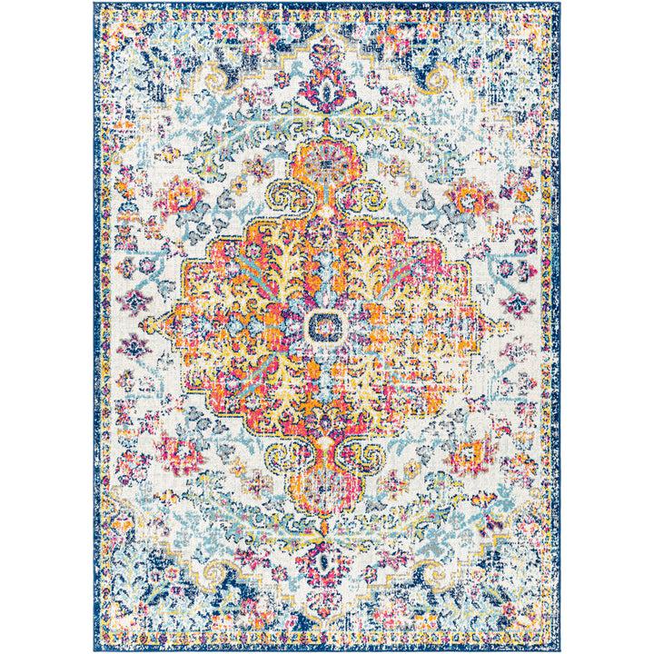 Hillsby Oriental Blue/Orange Area Rug Mistana™ Rug Size: Rectangle 5'3" x 7'3"
