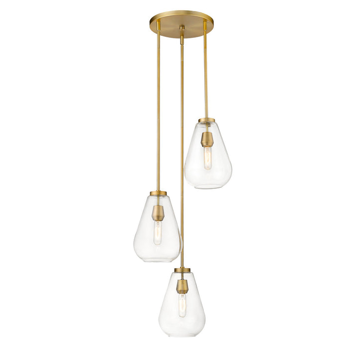 Apollonios 3 - Light Cluster Teardrop Pendant Mercury Row® Finish: Olde Brass