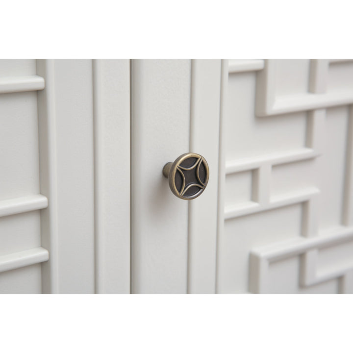 Storage Cabinet with Doors and Shelves, 60 Gallon Indoor & Outdoor Deck Box KINYING