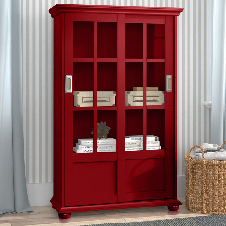 51" H x 31.75" W Standard Bookcase Andover Mills™ Color: Red