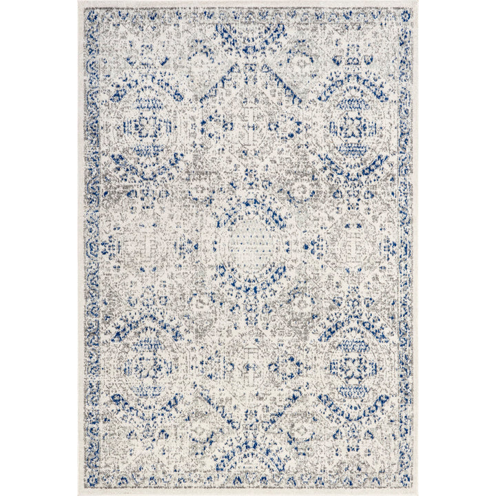 Kristine Power Loom Performance Oriental Blue Rug One Allium Way® Rug Size: Rectangle 8' x 10'