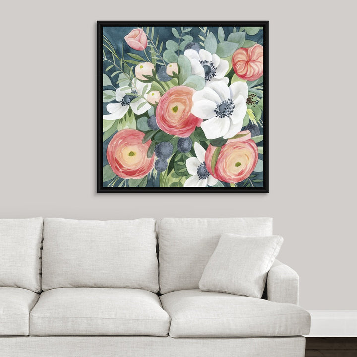 Bewitching Bouquet I by Grace Popp - Painting Print Winston Porter Size: 37.7" H x 37.7" W x 1.75" D Format: Black Floater Framed