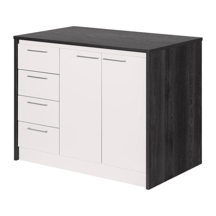 Myro 47.25'' Wide Kitchen Island South Shore Base Finish: Gray Oak