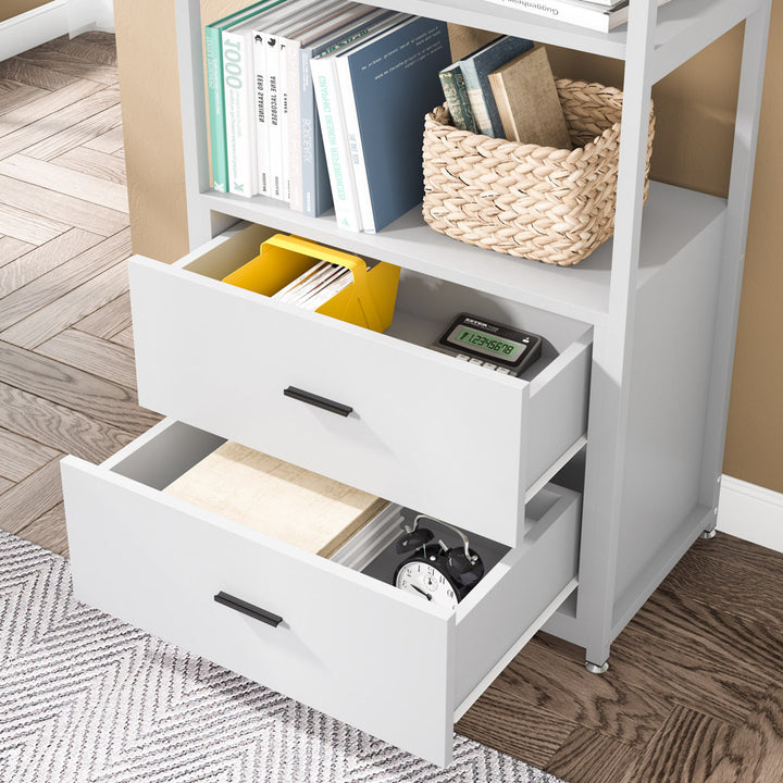 Tashyra 60'' H x 23.6'' W Steel Standard Bookcase Ebern Designs