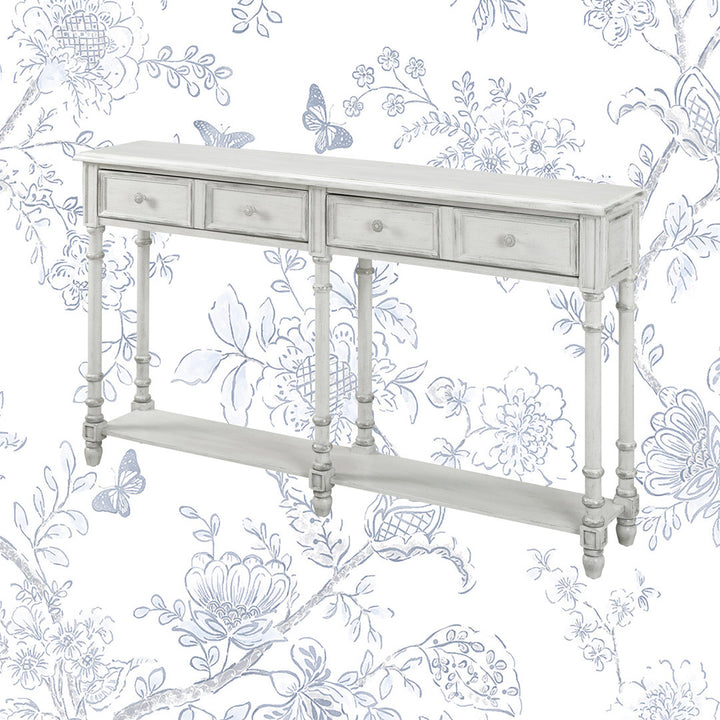 Belichick 58" Console Table Kelly Clarkson Home Color: White