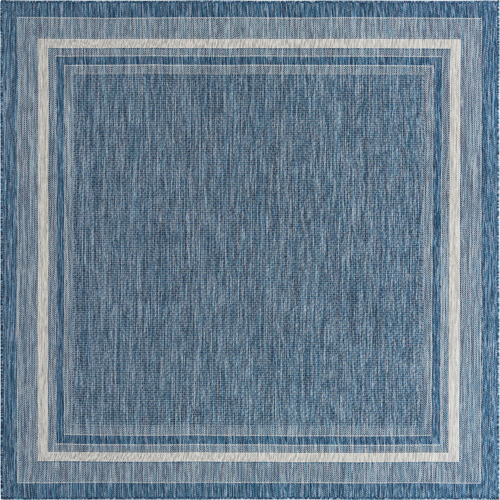 Swanee Blue Indoor / Outdoor Area Rug Arlmont & Co. Rug Size: Square 7'10"