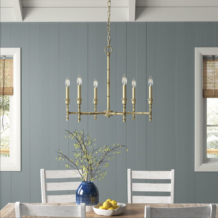 Andaman 6 - Light Candle Style Chandelier Sand & Stable™