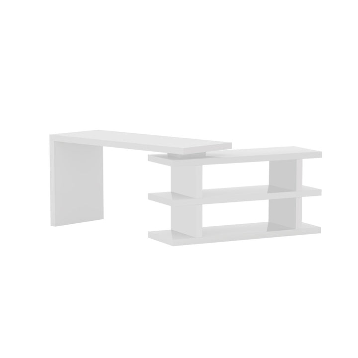 Madruga Contemporary Reversible L-Shaped Desk w/ 180 Degree Rotation Latitude Run®