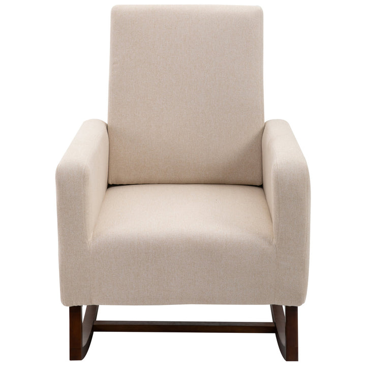 Atze Rocking Chair Latitude Run® Fabric: Cream White