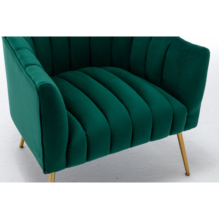 Murrow 28" W Tufted Velvet Armchair Willa Arlo™ Interiors Fabric: Green Velvet