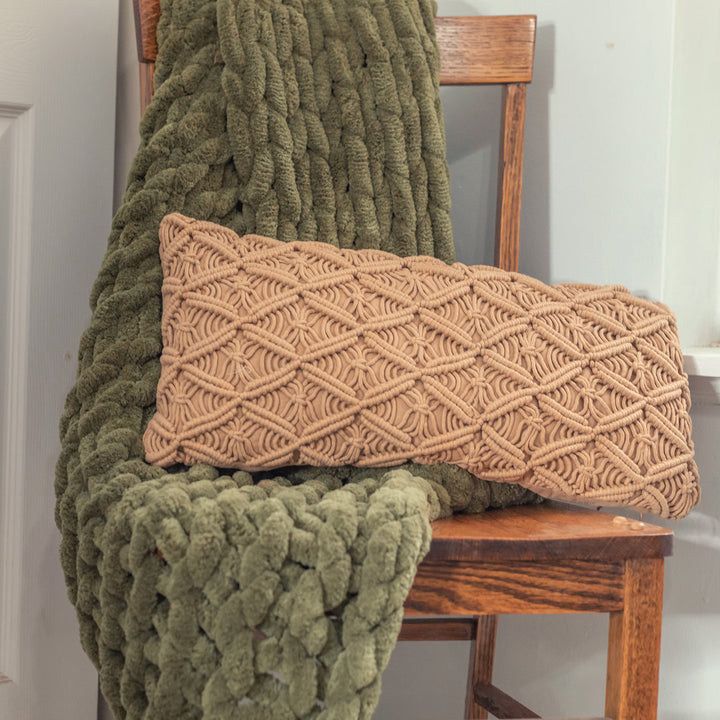 Chenille Knitted Chenille Throw Donna Sharp Color: Olive