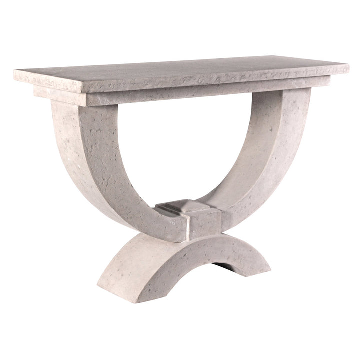 Moderno Arch of Stone Console Table Design Toscano