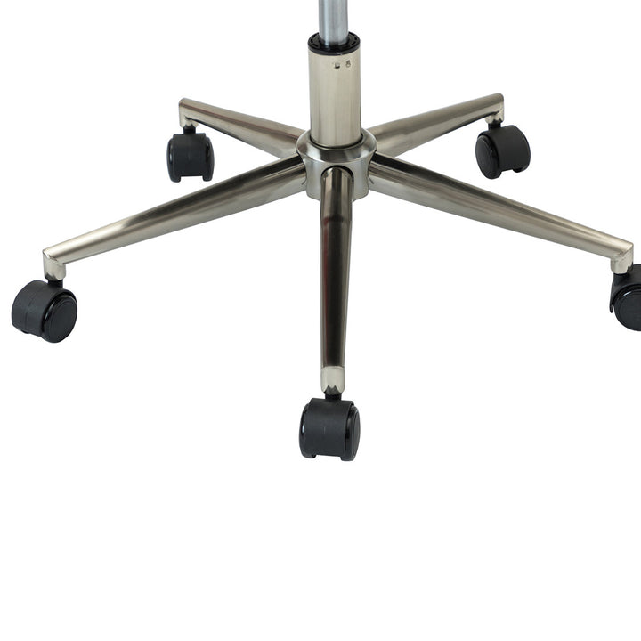 Auric Mid-Century Modern Vegan Leather Height-Adjustable Swivel Office Chair Wade Logan® Upholstery Color: Camel