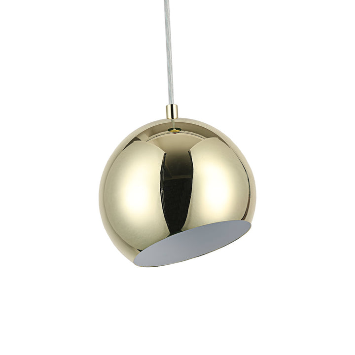 Monterey 1-Light Single Globe Pendant Orren Ellis Finish: Plated Gold
