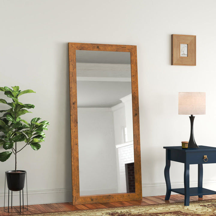 Lundeen Mirror Andover Mills™ Size: 65.5" H x 30.5" W Finish: Light Walnut