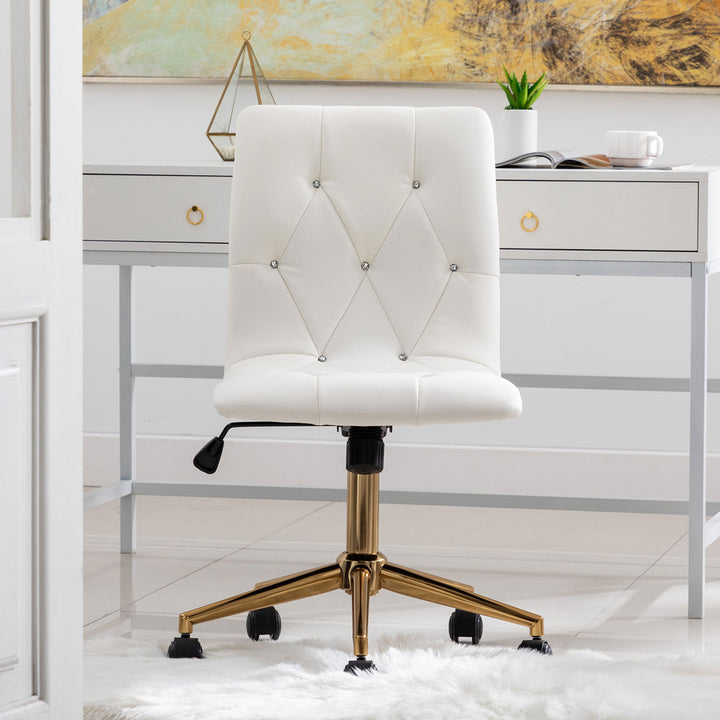 Uriel Task Chair Everly Quinn Upholstery Color: White